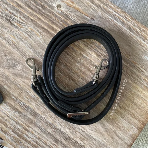Black Vegan Leather Strap Replacement - Picture 2 of 6